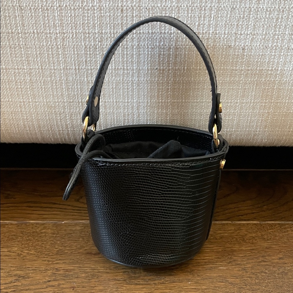 Chic Black Mini Bucket Bag